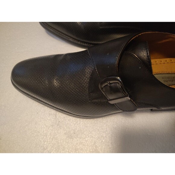 Alfani Leather Textured Single Monk Strap Dress Shoes Black Men\'s US 9.5 main image 9